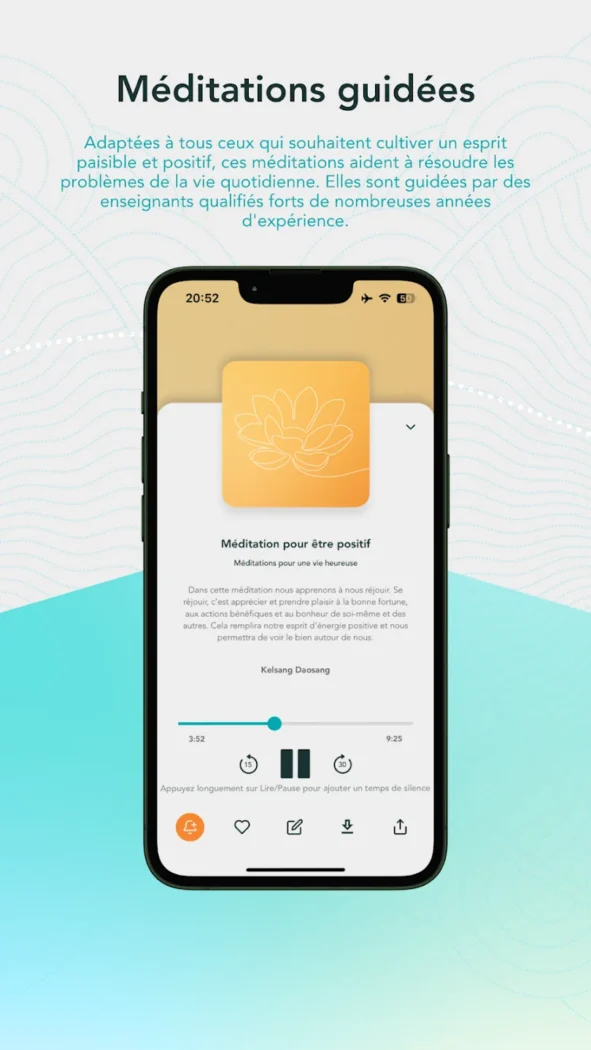 application smartphone de meditation
